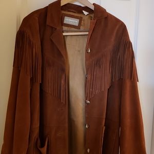 Liz Claiborne Suede Fringe Jacket